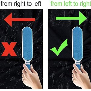 Pet Hair, Dust & Lint Remover Brush for Clothing, Furniture & Sofa – Double-Sided, Self-Cleaning & Reusable Mitt for Dog & Cat Hair Removal