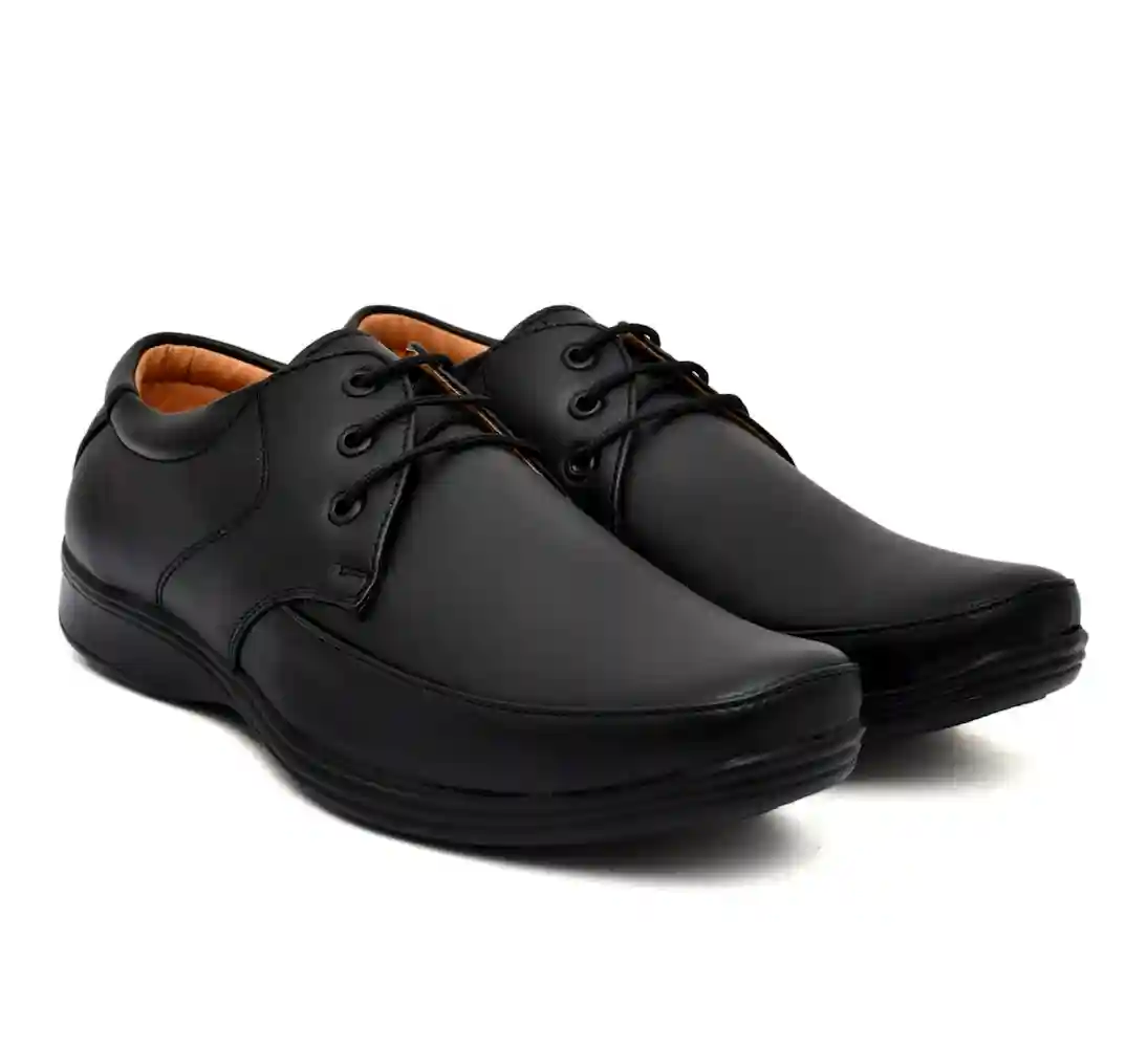 Latest Fashionable Men Formal Shoes|Black Derby Shoes|Office Shoes For Men's & Boys - Black- Size 10 - Image 3