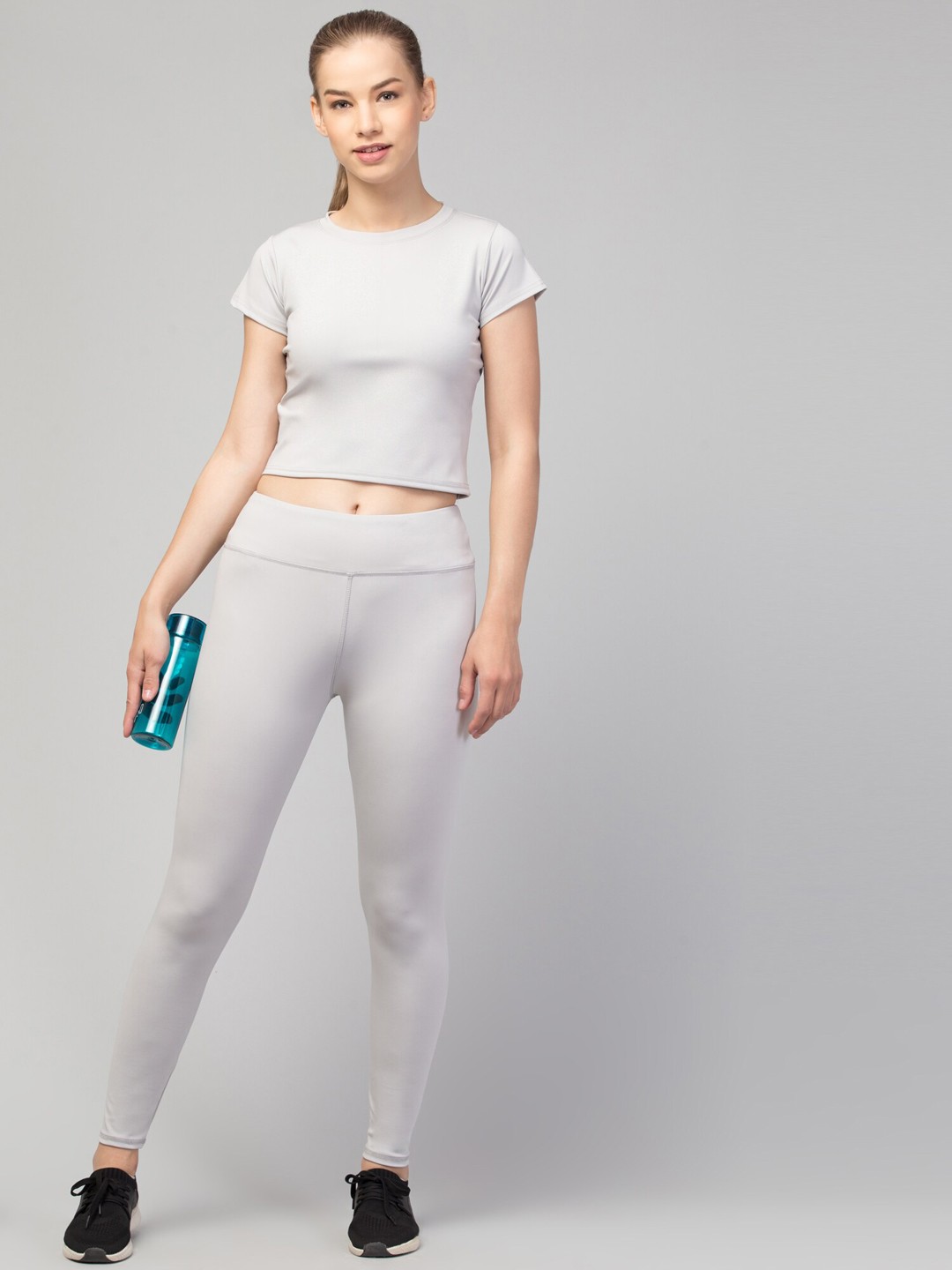 Latest Stylish High GSM Women Active Wear/Plain Gym Tights/Solid Yoga Pant For Women's & Girls -Size S - Image 2