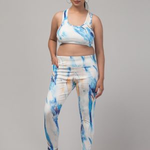 Latest Stylish High Quality Printed Sports Wear Set/Printed Gym Tights and Bra Set/Printed Yoga Wear Set For Women's & Girls -Size S