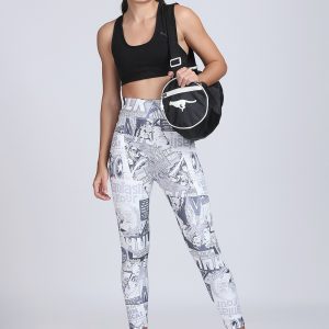 Latest Stylish High Quality Printed Sports Leggings/Printed Gym Tights/Printed Yoga Pant For Women's & Girls - Size S