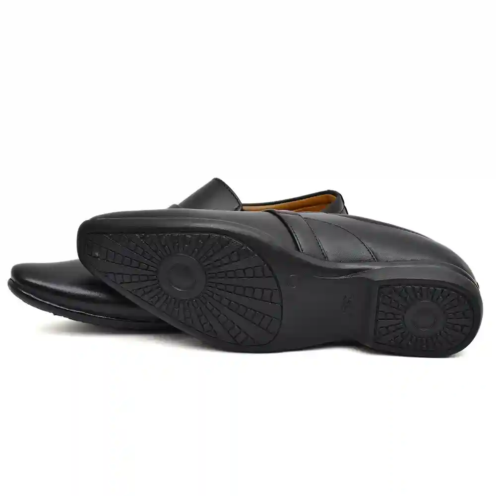 Latest Trendy Men Formal Shoes|Black Moccasin Shoes|Office Shoes For Men's & Boys-MOCCASIN07-BLK- Size 8 - Image 4