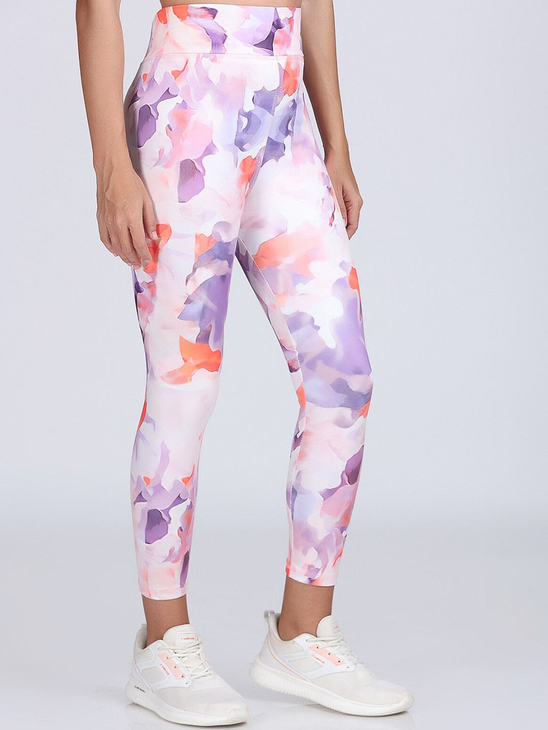 Latest Stylish High Quality Printed Sports Leggings/Printed Gym Tights/Printed Yoga Pant For Women's & Girls - Size S - Image 2