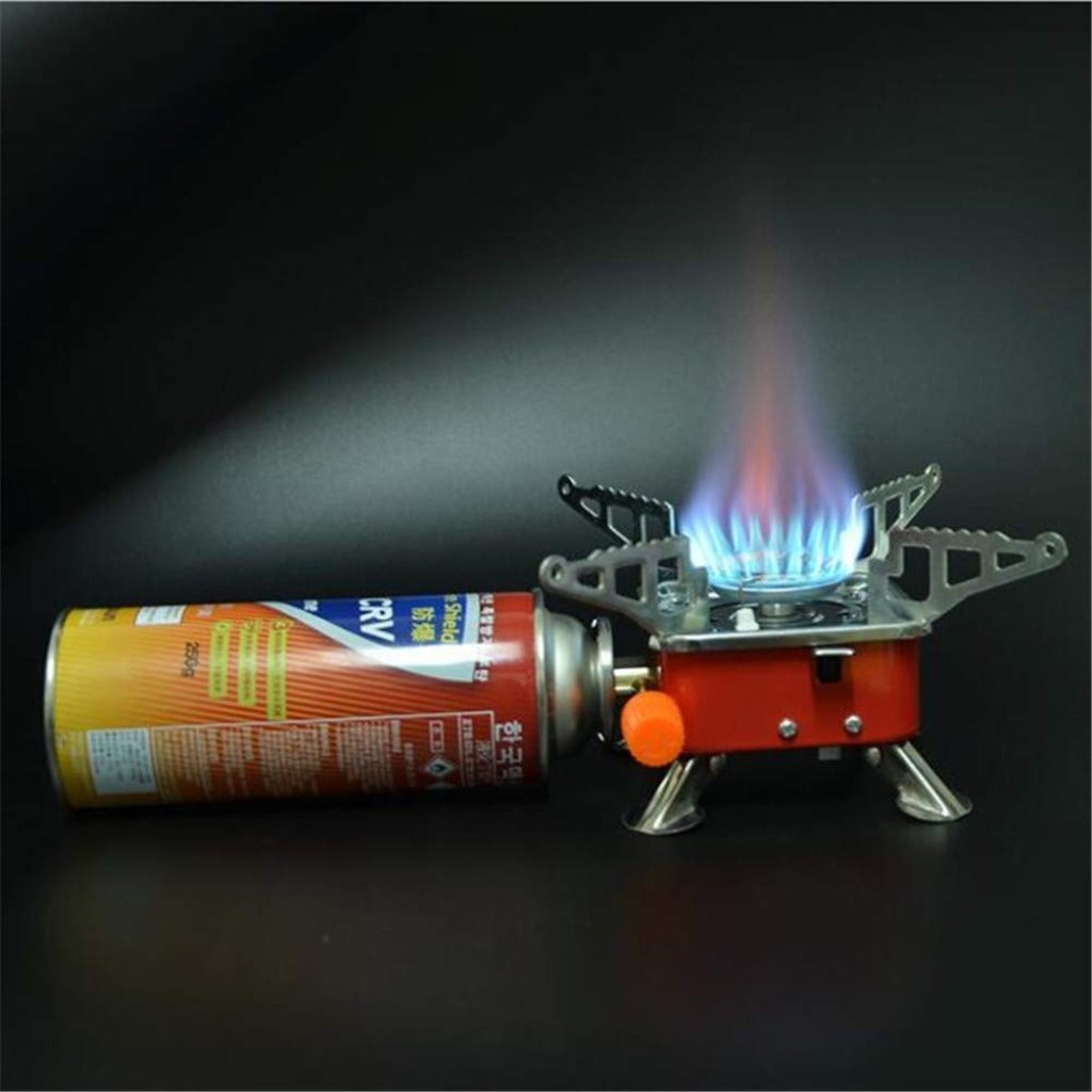 Portable Picnic & Camping Aluminum Gas Stove – Ultra Light Folding Furnace Outdoor Cooking Gas Burners