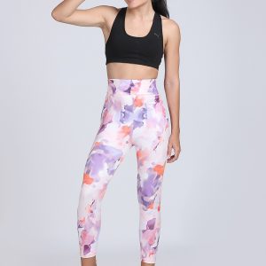 Latest Stylish High Quality Printed Sports Leggings/Printed Gym Tights/Printed Yoga Pant For Women's & Girls - Size S