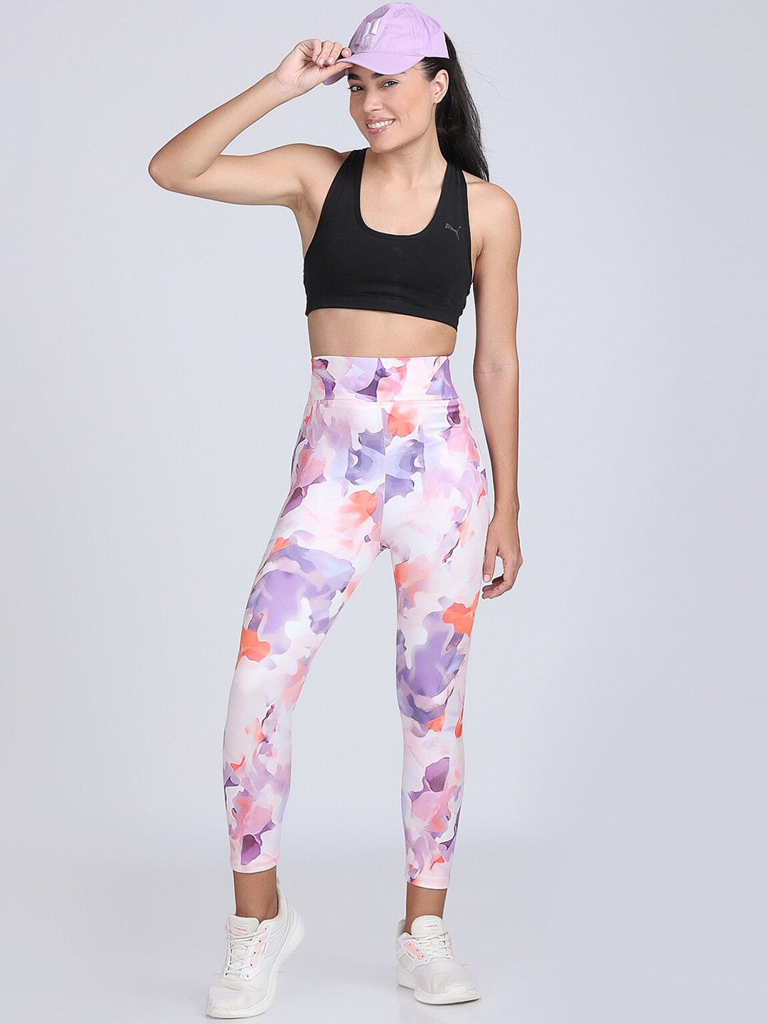 Latest Stylish High Quality Printed Sports Leggings/Printed Gym Tights/Printed Yoga Pant For Women's & Girls - Size S